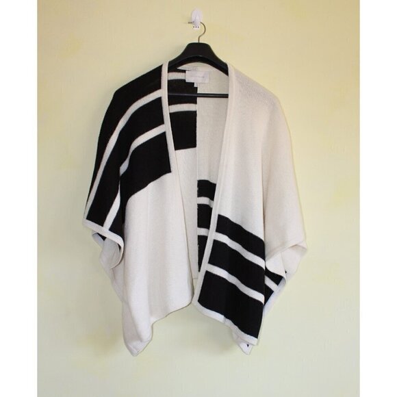 Brochu Walker alpaca & wool blend Cardigan Size One Size Shawl color block Peru - Picture 5 of 9